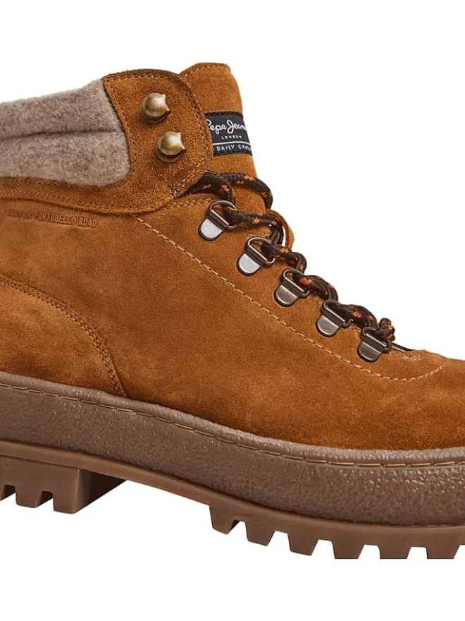 Pepe Jeans FOOTWEAR Stiefel & Boots^Leder-Boots "Lincoln" in Hellbraun