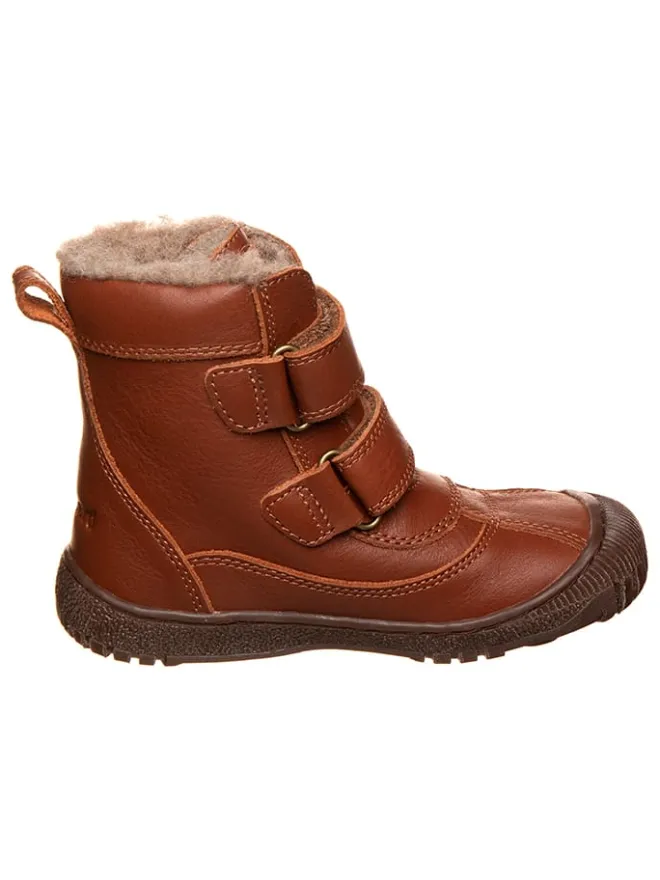 Leder-Boots "Magnus" in Hellbraun>bisgaard Hot