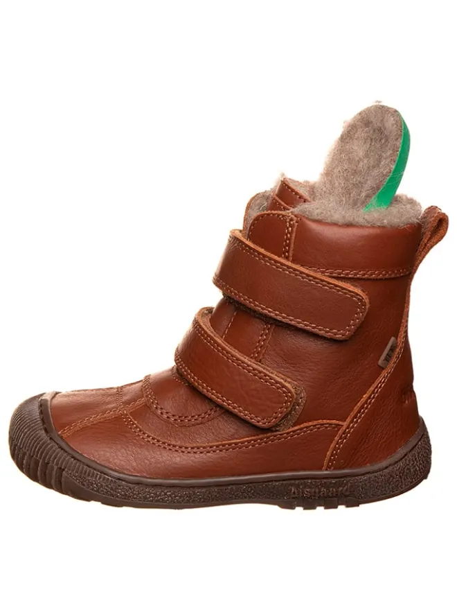 Leder-Boots "Magnus" in Hellbraun>bisgaard Hot