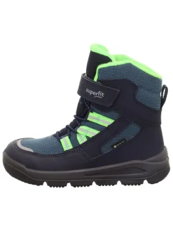 superfit Stiefel & Boots·Boots^Leder-Boots "Mars" in Dunkelblau/ Grün