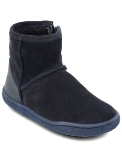Groundies Stiefel & Boots^Leder-Boots "Mini Cozy" in Dunkelblau