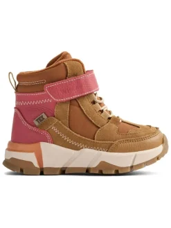 Leder-Boots "Muni Tex" in Hellbraun/ Pink>Wheat Clearance