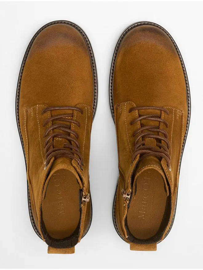 Marc O'Polo Shoes Stiefel & Boots^Leder-Boots "Rony" in Hellbraun