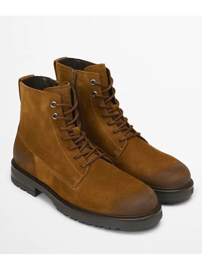 Marc O'Polo Shoes Stiefel & Boots^Leder-Boots "Rony" in Hellbraun