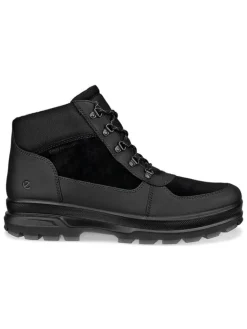 Leder-Boots "Rugged Track" in Schwarz>Ecco Hot
