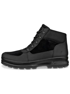 Leder-Boots "Rugged Track" in Schwarz>Ecco Hot