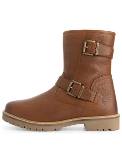 Leder-Boots "Skelde" in Hellbraun>TRAVELIN' Online
