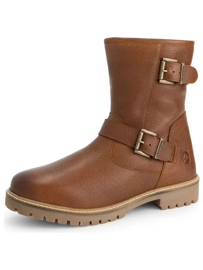 Leder-Boots "Skelde" in Hellbraun>TRAVELIN' Online