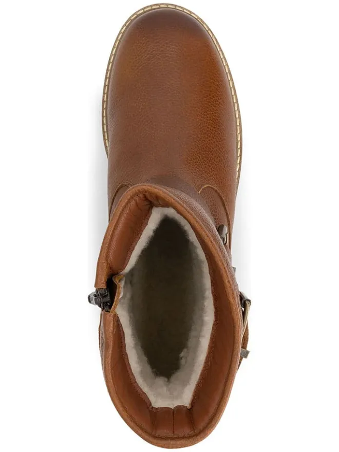 Leder-Boots "Skelde" in Hellbraun>TRAVELIN' Online
