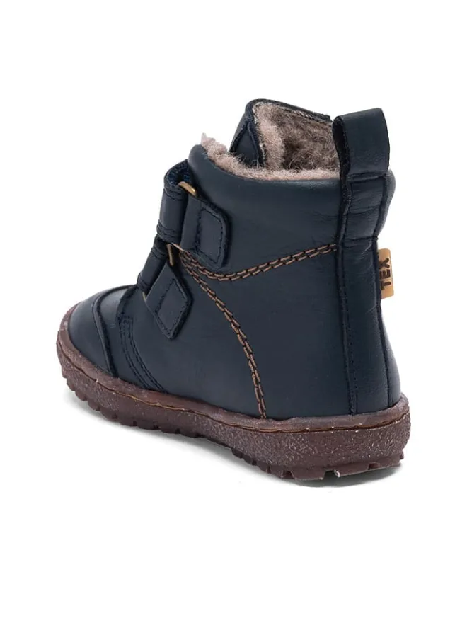 Leder-Boots "Storm" in Dunkelblau>bisgaard Discount