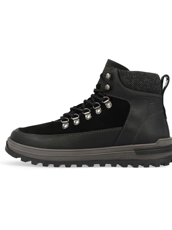 Leder-Boots "Tommy" in Schwarz>Wrangler Hot