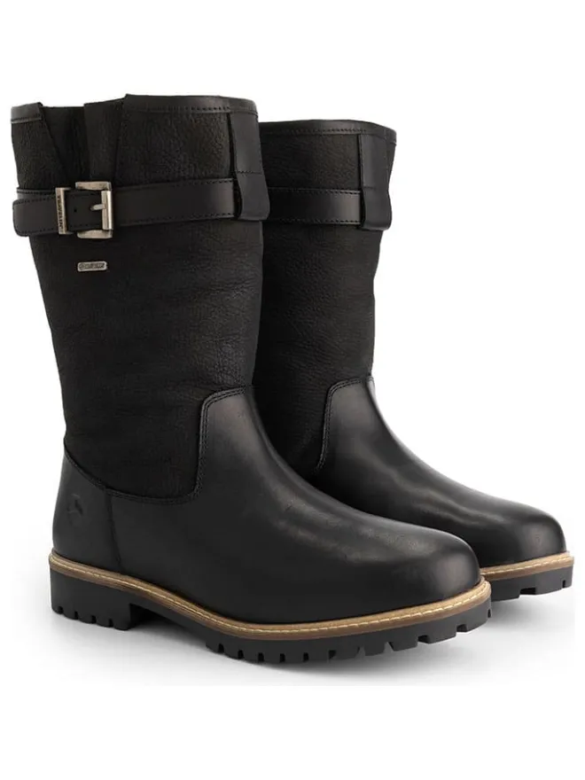 Leder-Boots "Troms" in Schwarz>TRAVELIN' Sale