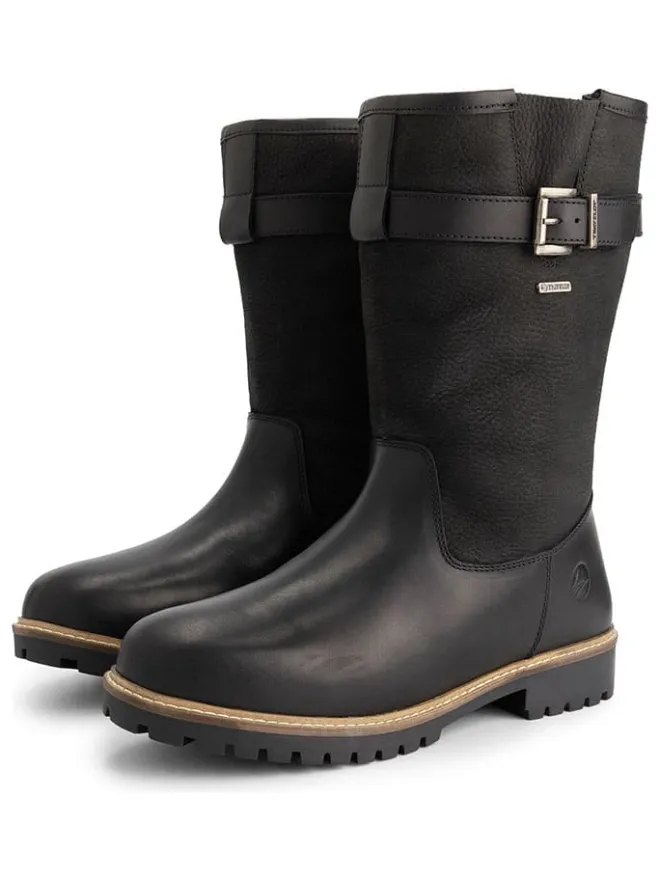 Leder-Boots "Troms" in Schwarz>TRAVELIN' Sale