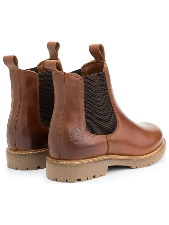 Leder-Chelsa-Boots "Rosseland" in Hellbraun>TRAVELIN' New