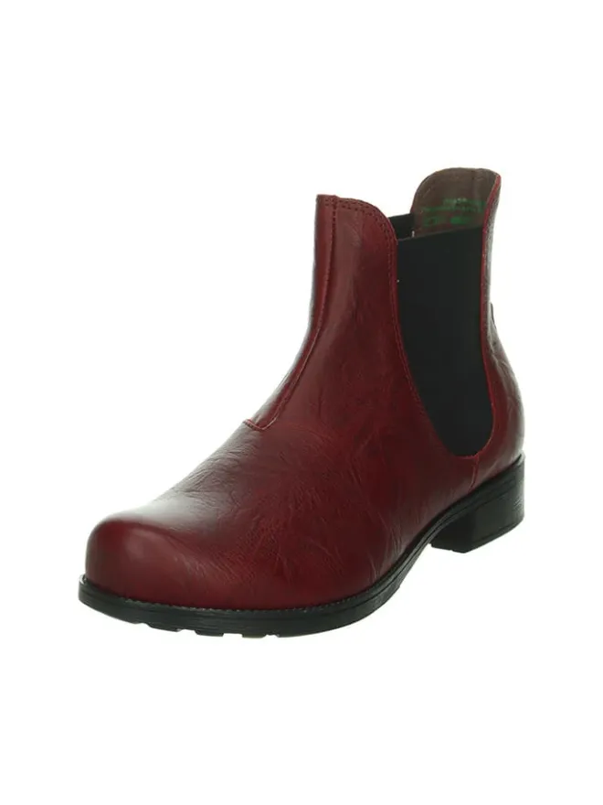 Leder-Chelsea-Boots in Rot>Think! Sale