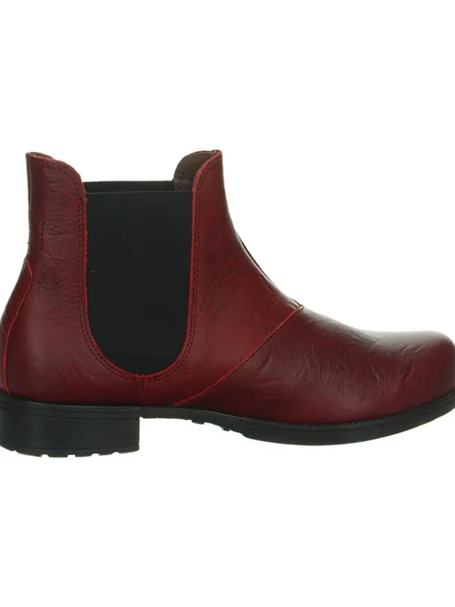 Leder-Chelsea-Boots in Rot>Think! Sale