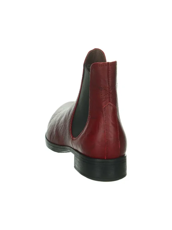 Leder-Chelsea-Boots in Rot>Think! Sale