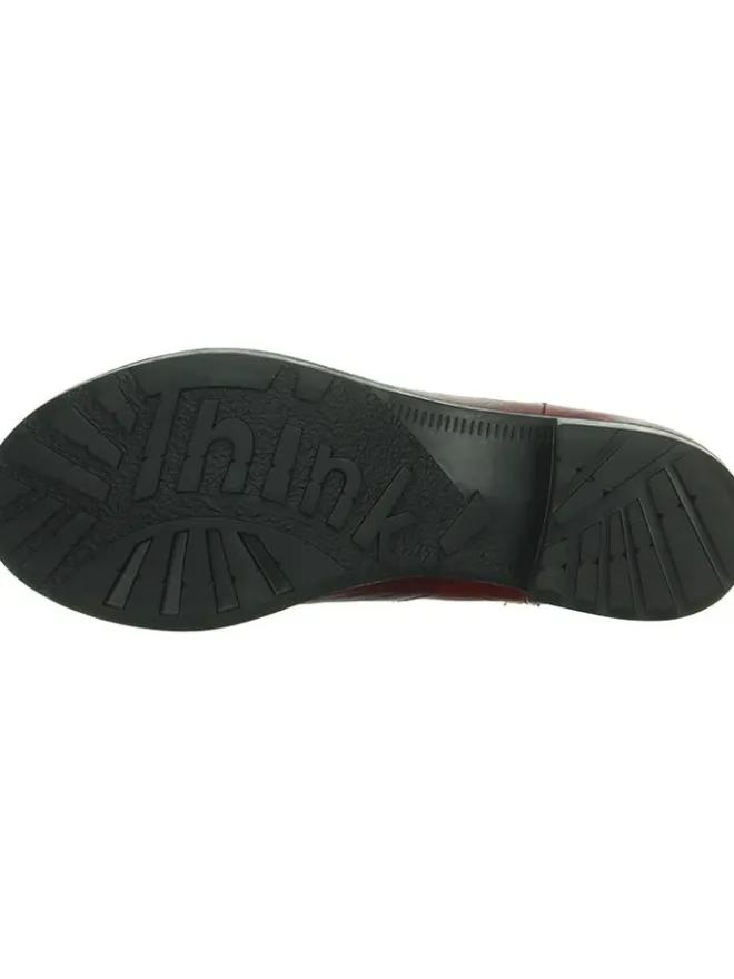 Leder-Chelsea-Boots in Rot>Think! Sale