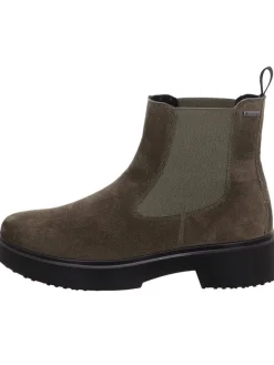 Legero Stiefeletten^Leder-Chelsea-Boots "Angel" in Khaki