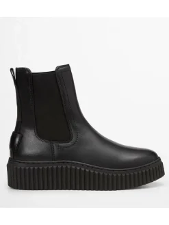 Marc O'Polo Shoes Stiefeletten^Leder-Chelsea-Boots "Bianca" in Schwarz