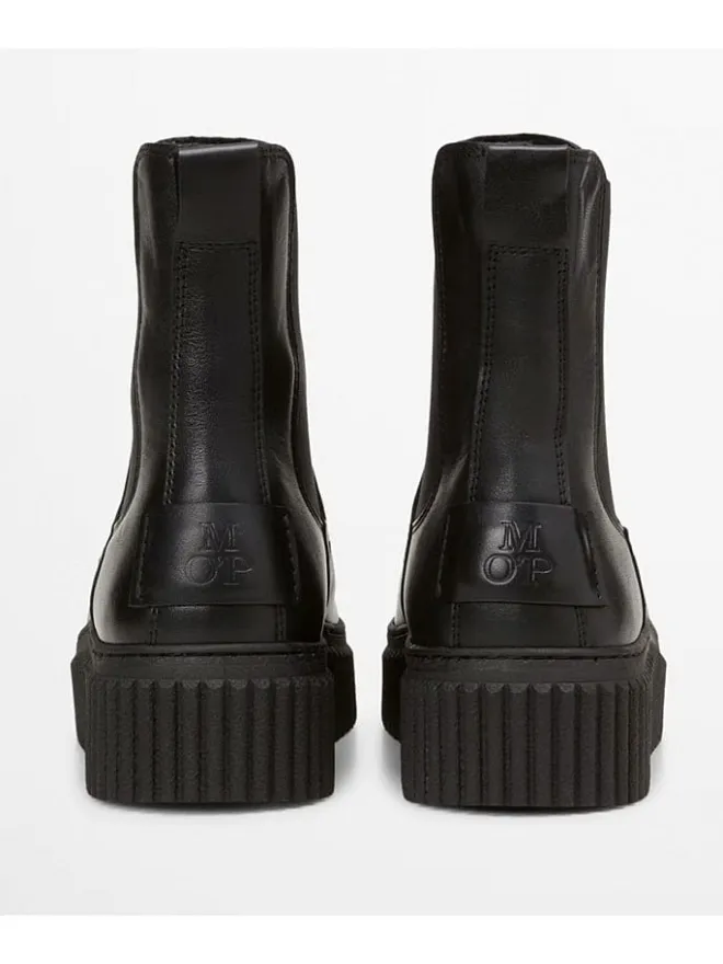 Marc O'Polo Shoes Stiefeletten^Leder-Chelsea-Boots "Bianca" in Schwarz