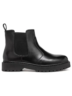 Leder-Chelsea-Boots "Bleyze" in Schwarz>Geox New