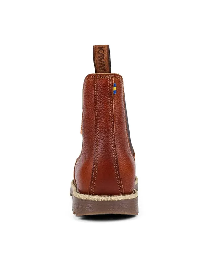 Leder-Chelsea-Boots "Bodås" in Hellbraun>KAVAT