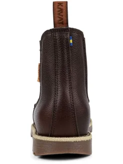 KAVAT Stiefeletten·Chelsea Boots^Leder-Chelsea-Boots "Bodås JR EP" in Dunkelbraun