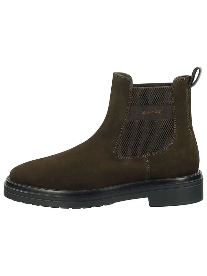 Leder-Chelsea-Boots "Boggar" in Braun>GANT Footwear Clearance