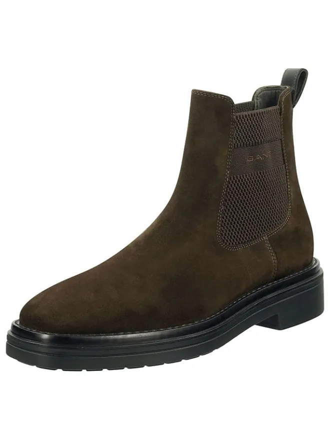Leder-Chelsea-Boots "Boggar" in Braun>GANT Footwear Clearance