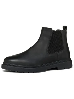 Leder-Chelsea-Boots "Calaita" in Schwarz>Geox Clearance