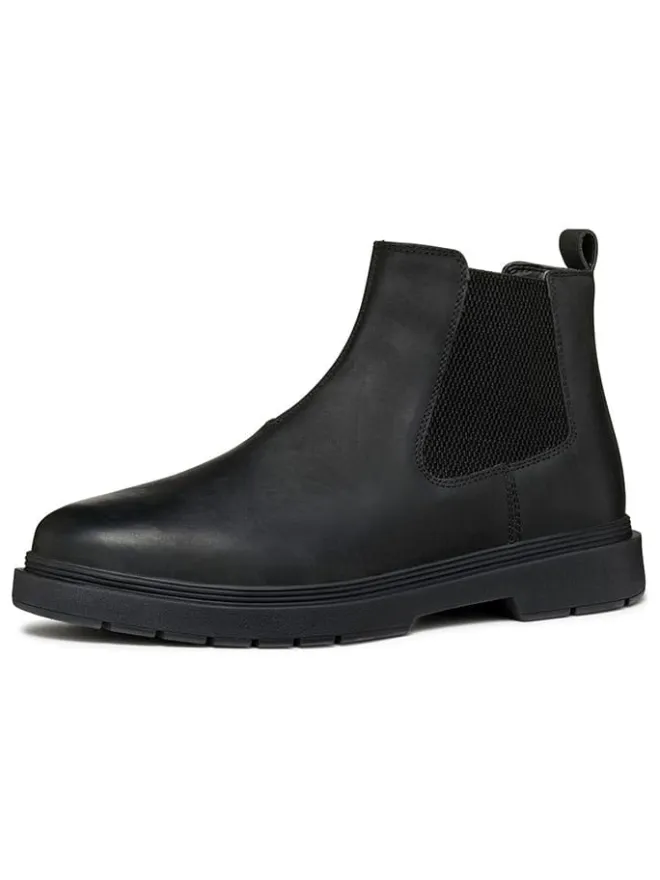 Leder-Chelsea-Boots "Calaita" in Schwarz>Geox Clearance