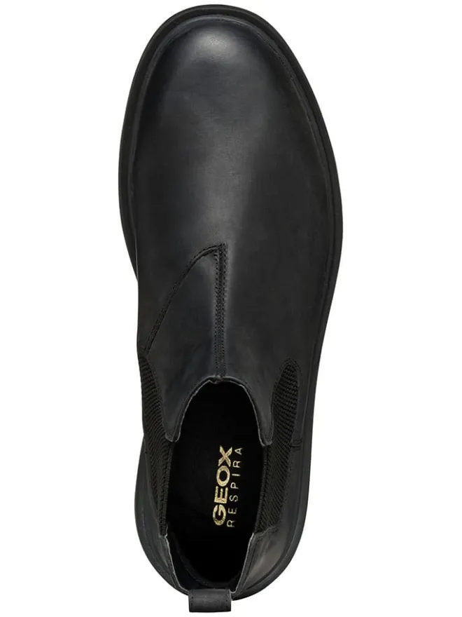 Leder-Chelsea-Boots "Calaita" in Schwarz>Geox Clearance