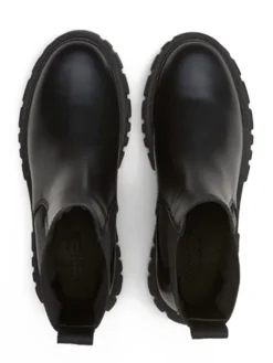 Leder-Chelsea-Boots "Christel" in Schwarz>Marc O'Polo Shoes
