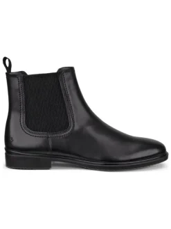 Ecco Stiefeletten^Leder-Chelsea-Boots "Classic" in Schwarz