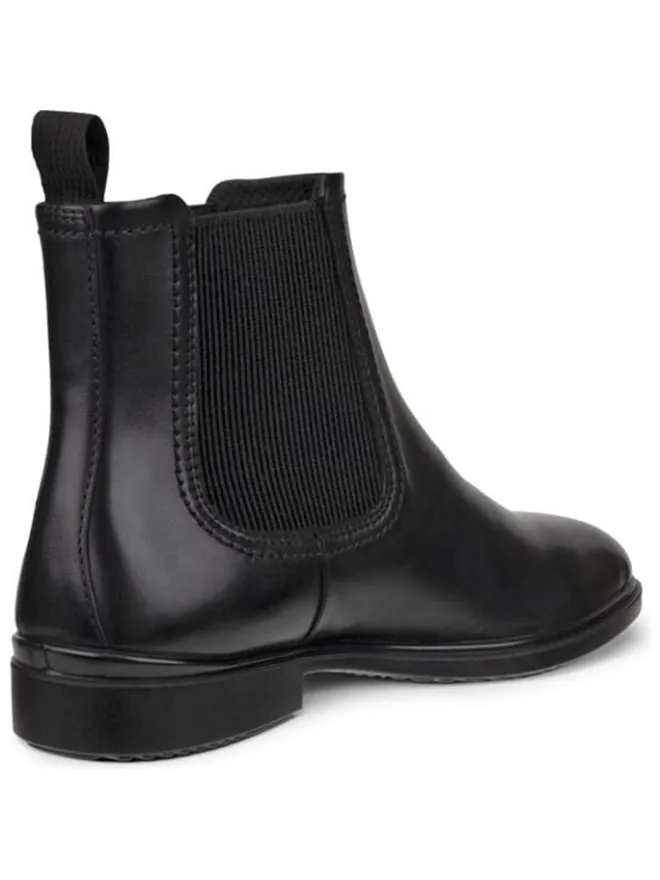 Ecco Stiefeletten^Leder-Chelsea-Boots "Classic" in Schwarz