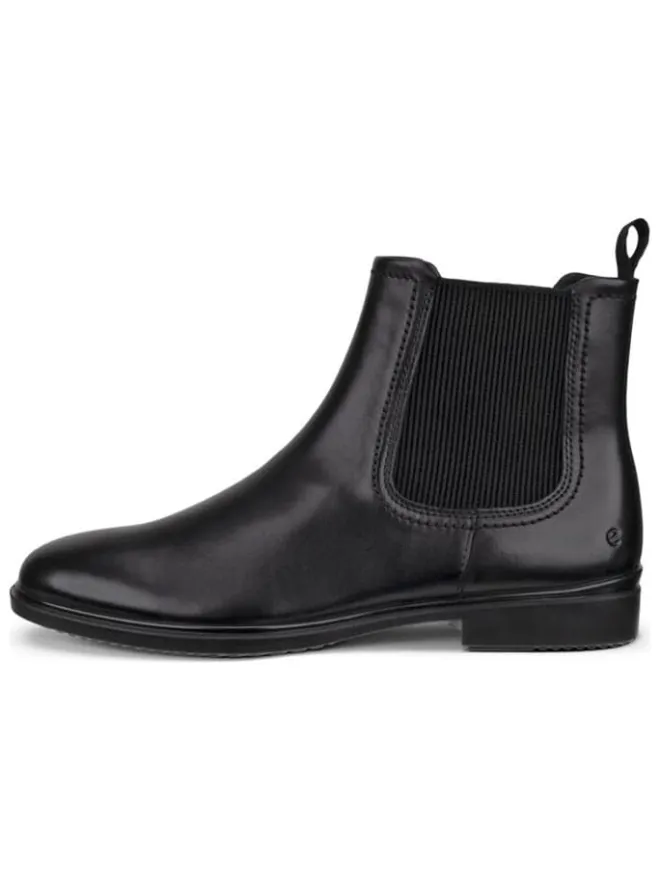 Ecco Stiefeletten^Leder-Chelsea-Boots "Classic" in Schwarz