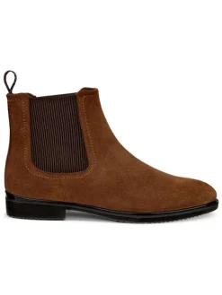 Leder-Chelsea-Boots "Classic" in Hellbraun>Ecco Clearance