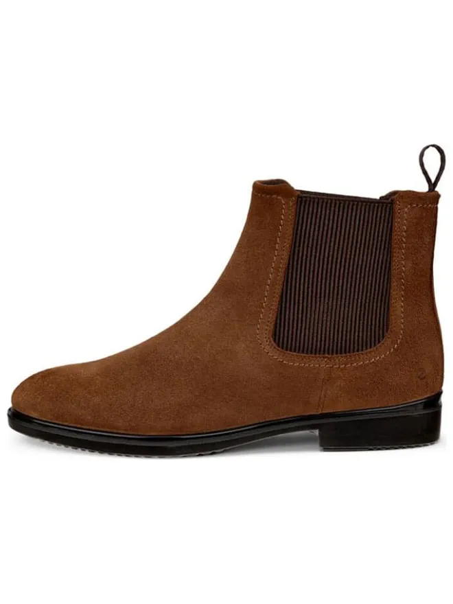 Leder-Chelsea-Boots "Classic" in Hellbraun>Ecco Clearance