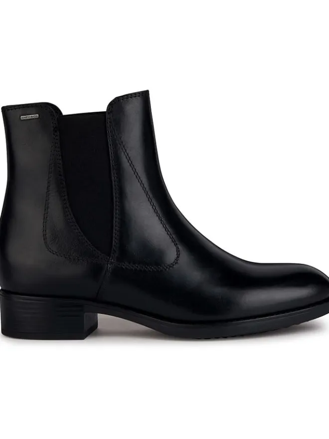 Geox Stiefeletten^Leder-Chelsea-Boots "Felicity" in Schwarz