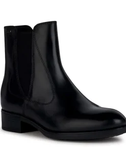 Geox Stiefeletten^Leder-Chelsea-Boots "Felicity" in Schwarz