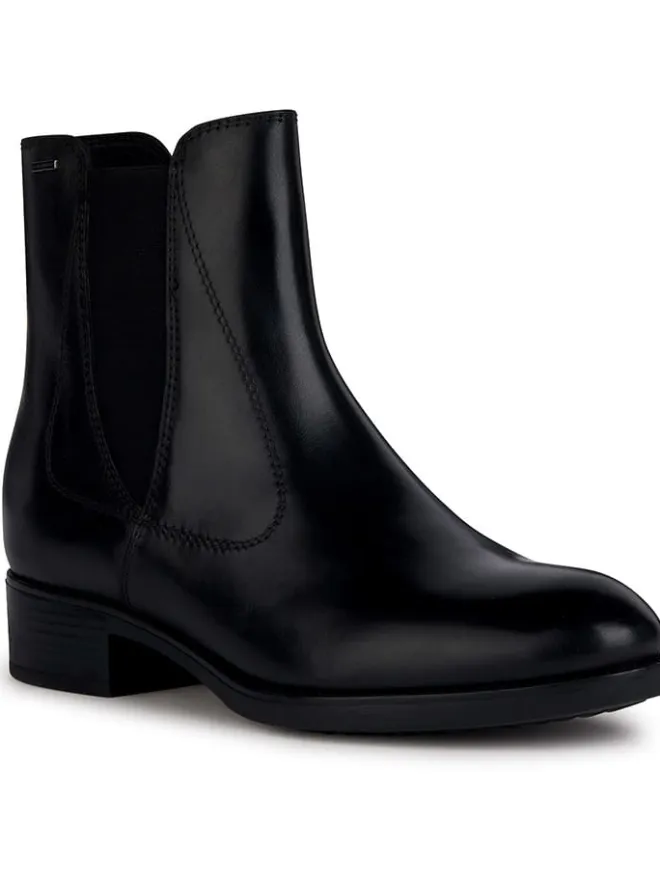Geox Stiefeletten^Leder-Chelsea-Boots "Felicity" in Schwarz