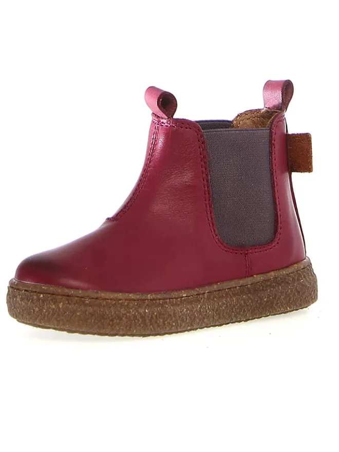 Leder-Chelsea-Boots "Figus" in Rot>Naturino Best