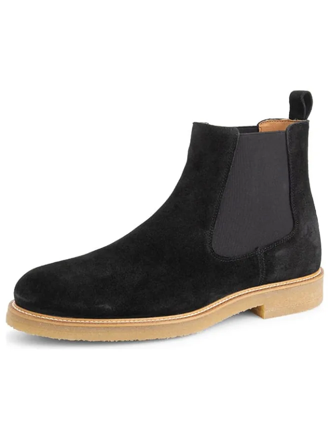 TRAVELIN' Stiefel & Boots^Leder-Chelsea-Boots "Fowley" in Schwarz
