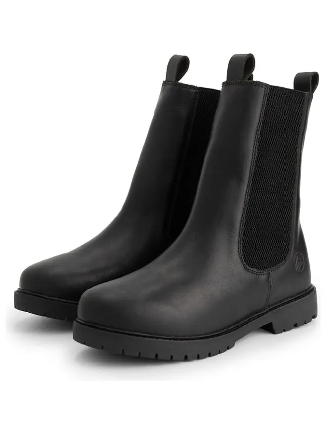 TRAVELIN' Stiefeletten^Leder-Chelsea-Boots "Herning" in Schwarz