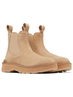 Leder-Chelsea-Boots "Hi-Line" in Beige>Sorel Hot