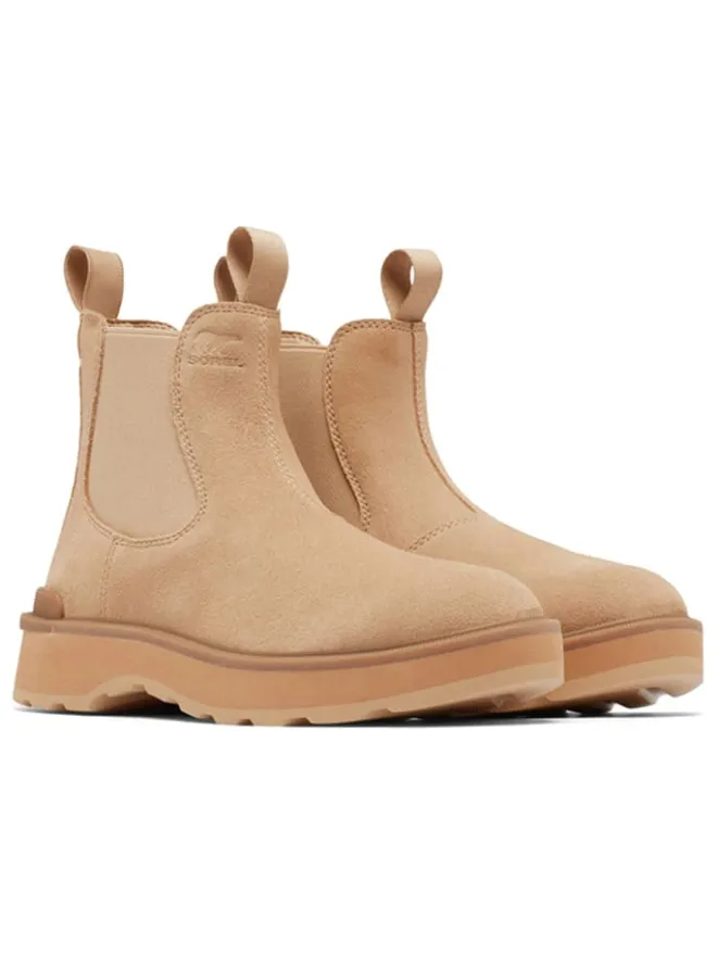 Leder-Chelsea-Boots "Hi-Line" in Beige>Sorel Hot