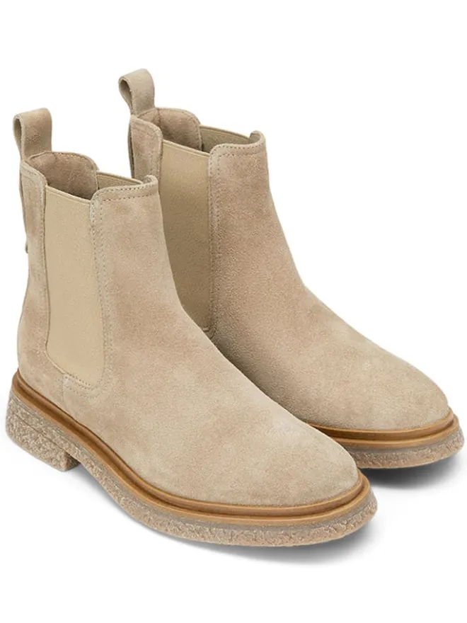Leder-Chelsea-Boots in Beige>Marc O'Polo Shoes New