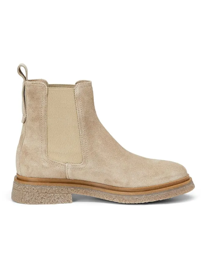 Leder-Chelsea-Boots in Beige>Marc O'Polo Shoes New