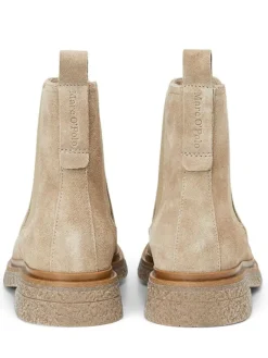 Leder-Chelsea-Boots in Beige><noscript><img width=